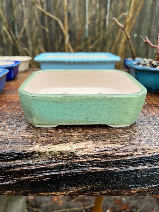 Medium Yixing pot copper green